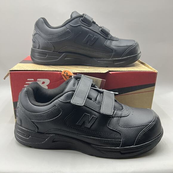New Balance 576 Shoes Women Size 9.5 D Wide Black Strap Walking Comfort Sneakers - Picture 1 of 9